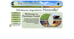 Desktop Screenshot of parrheimfoods.com